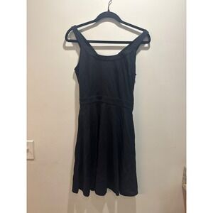 Banana Republic Sleeveless Black Fit and Flare Romper Casual Party Dress Size 4